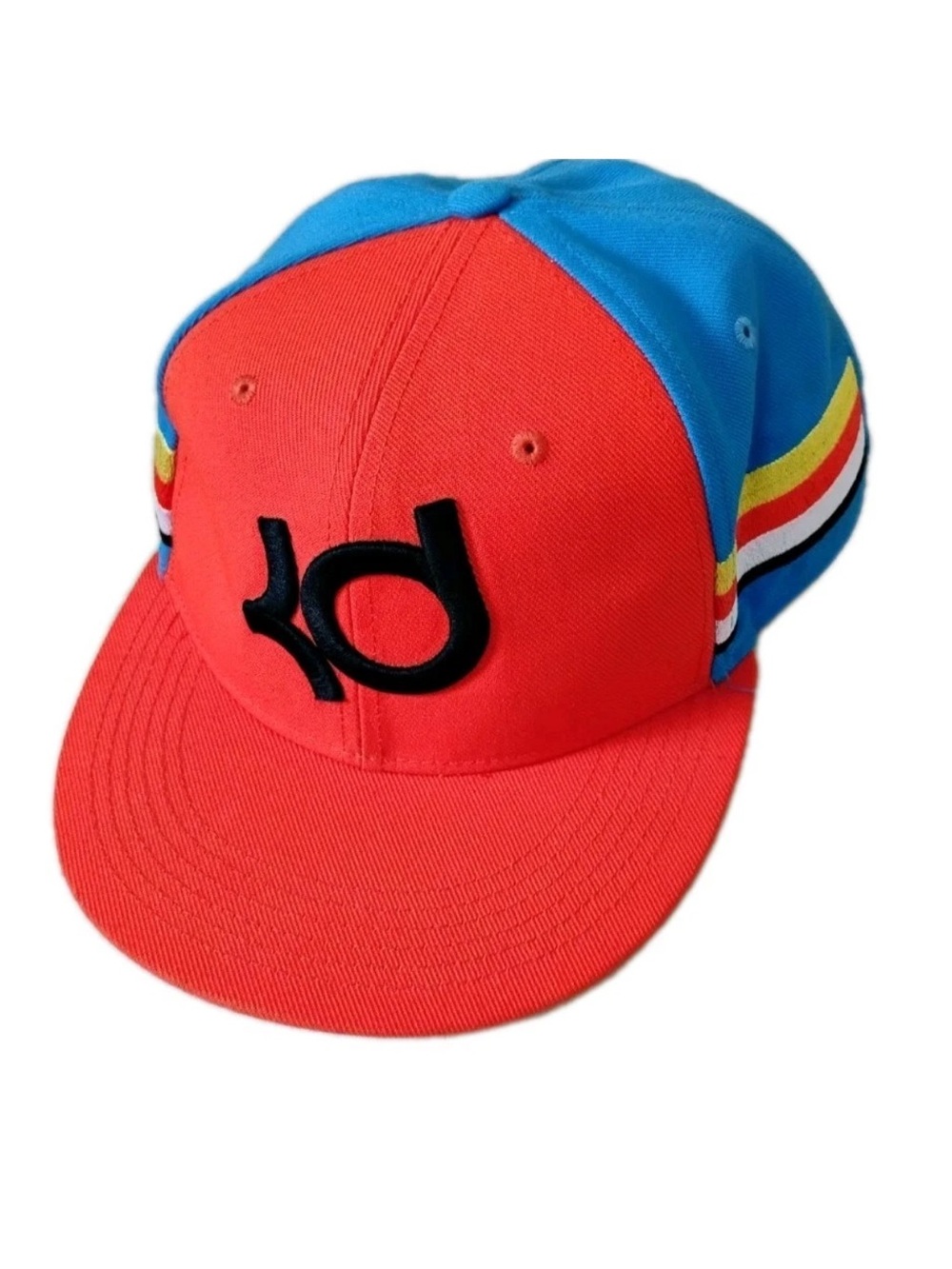 Nike KD Kevin Durant True Snapback Hat Cap Orange Blue Multicolor Adjustable